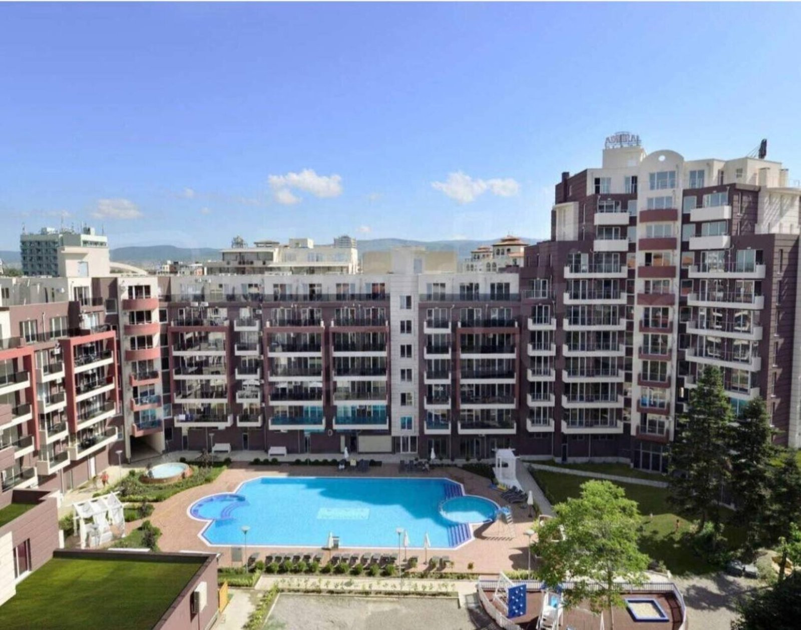 1+1 apartment in the Admiral Plaza complex, Sunny Beach, Bulgaria