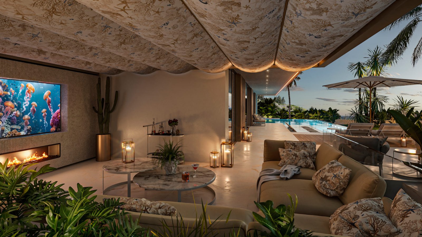 Luxury villa by the sea, prestigious Marbella