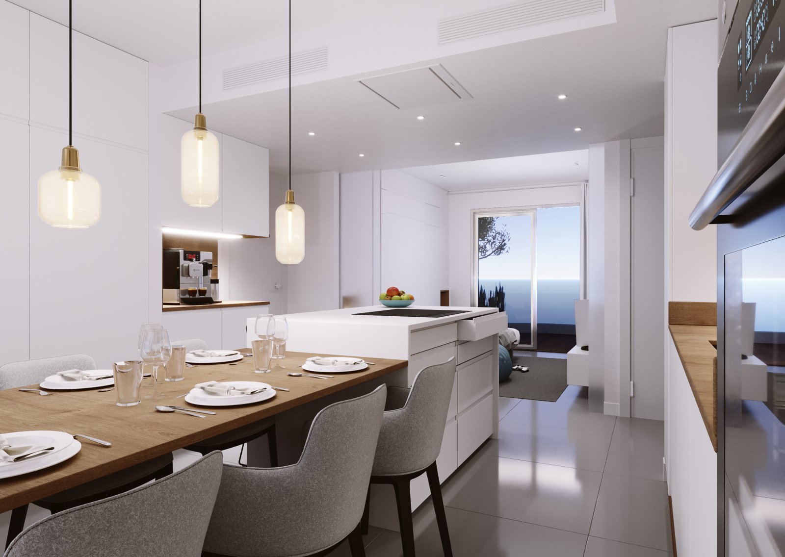 Elegant apartment by the sea, first line of the beach, San Javier