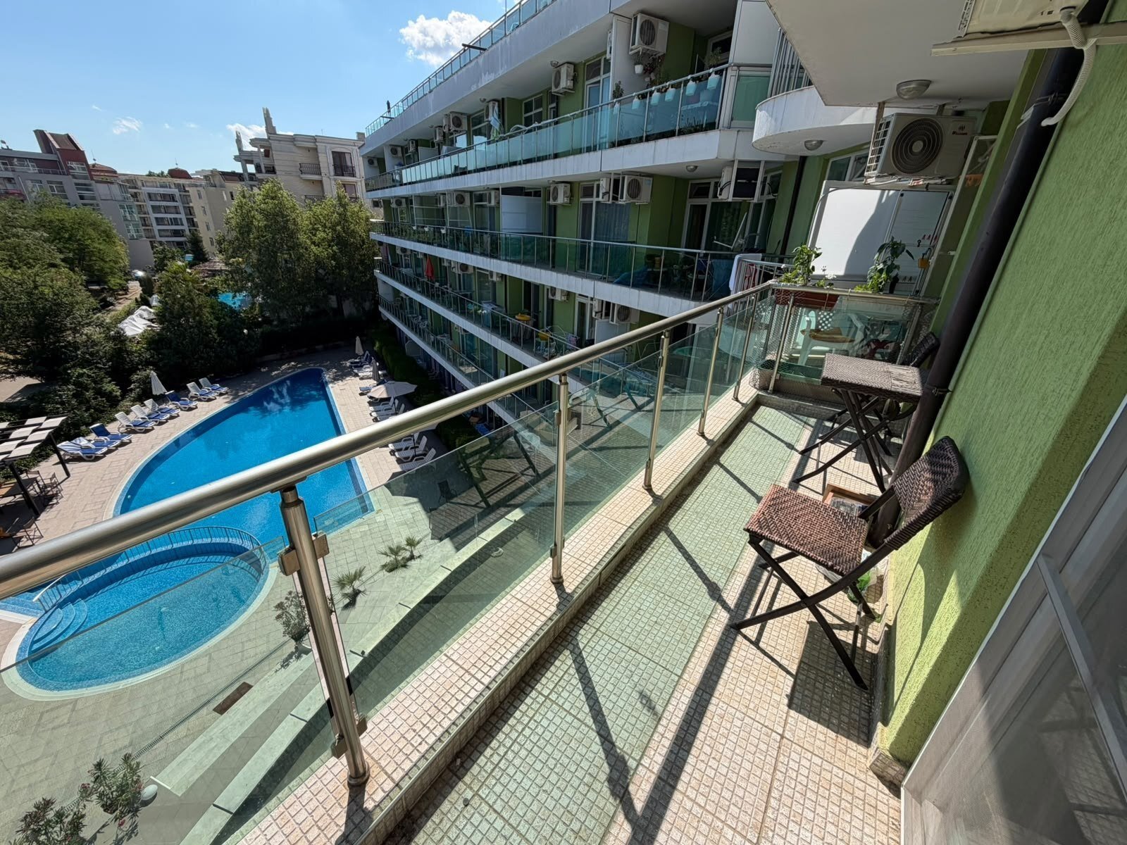 2-room apartment in the Sol Marine residential complex in Sunny Beach, Bulgaria.