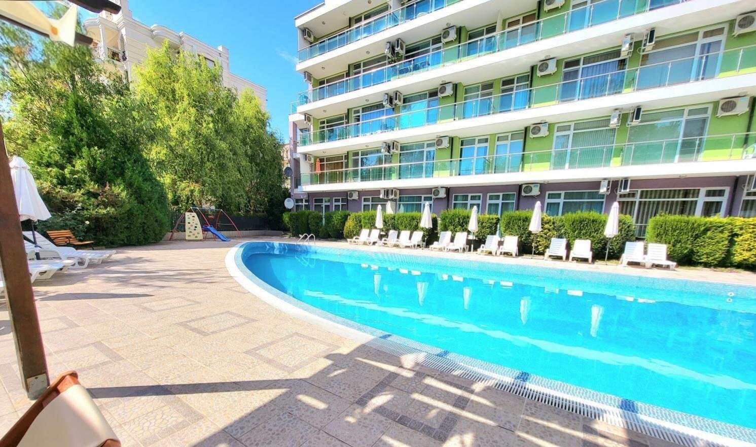 2-room apartment in the Sol Marine residential complex in Sunny Beach, Bulgaria.