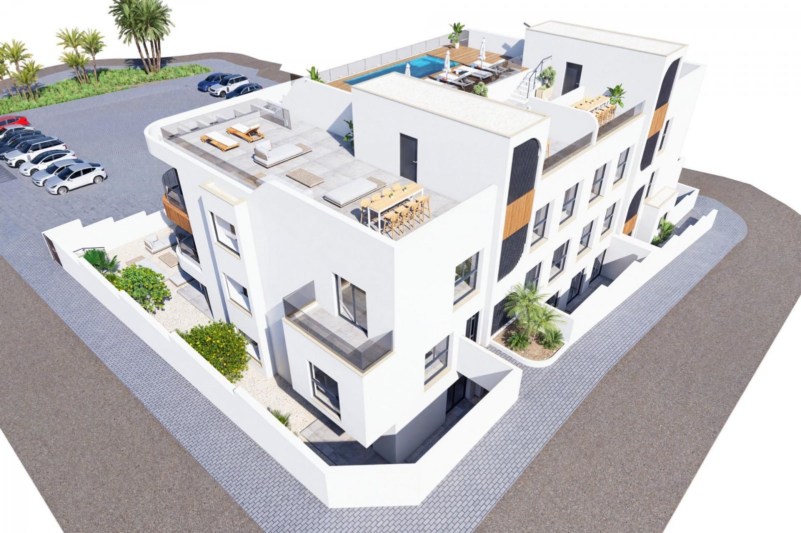 Apartment with pool and roof terrace in Benijófar – design, comfort and great location on the Costa Blanca