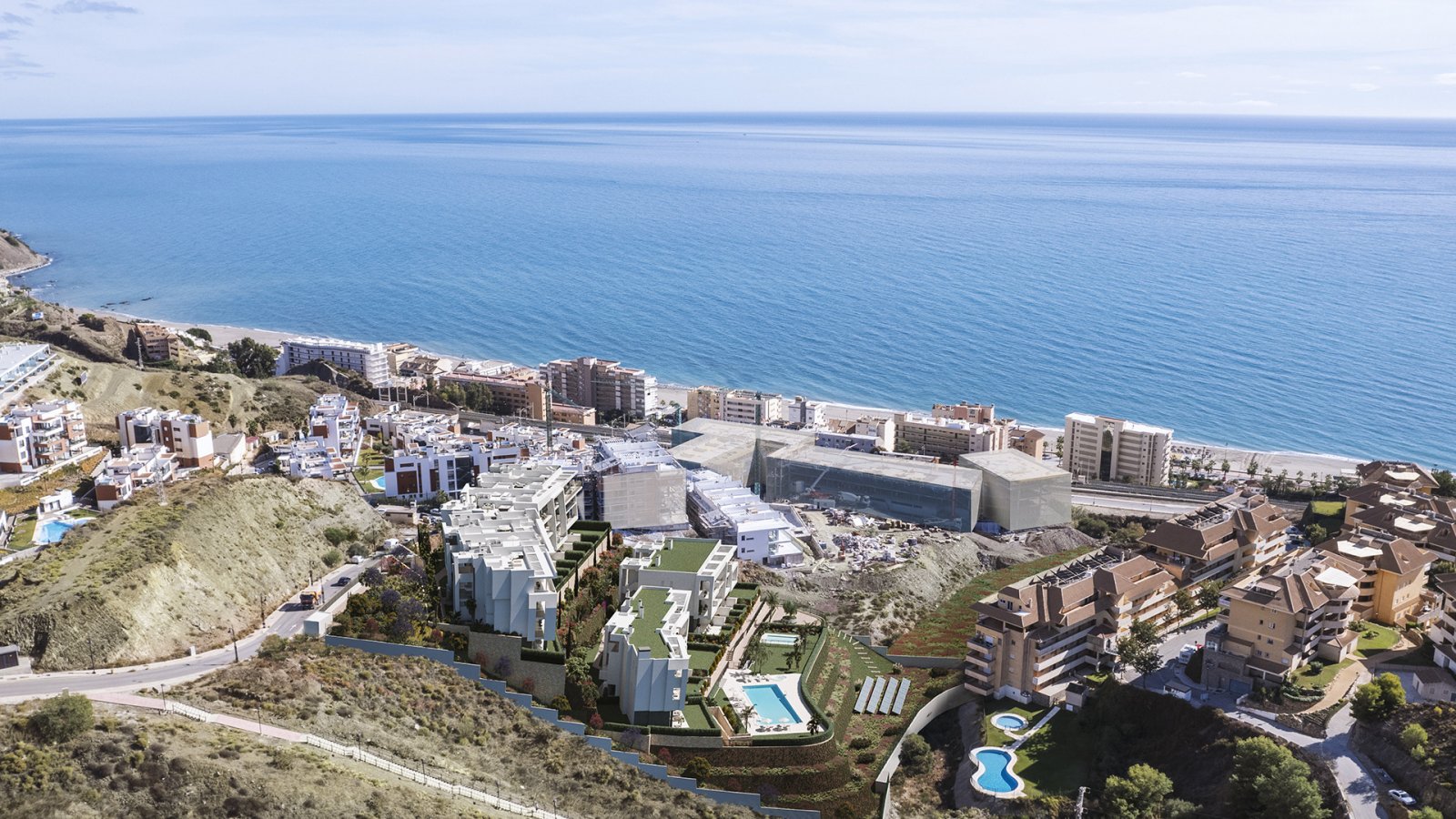 Moderne Apartments in einem Luxusresort am Strand von El Carvajal → Fuengirola, Costa del Sol