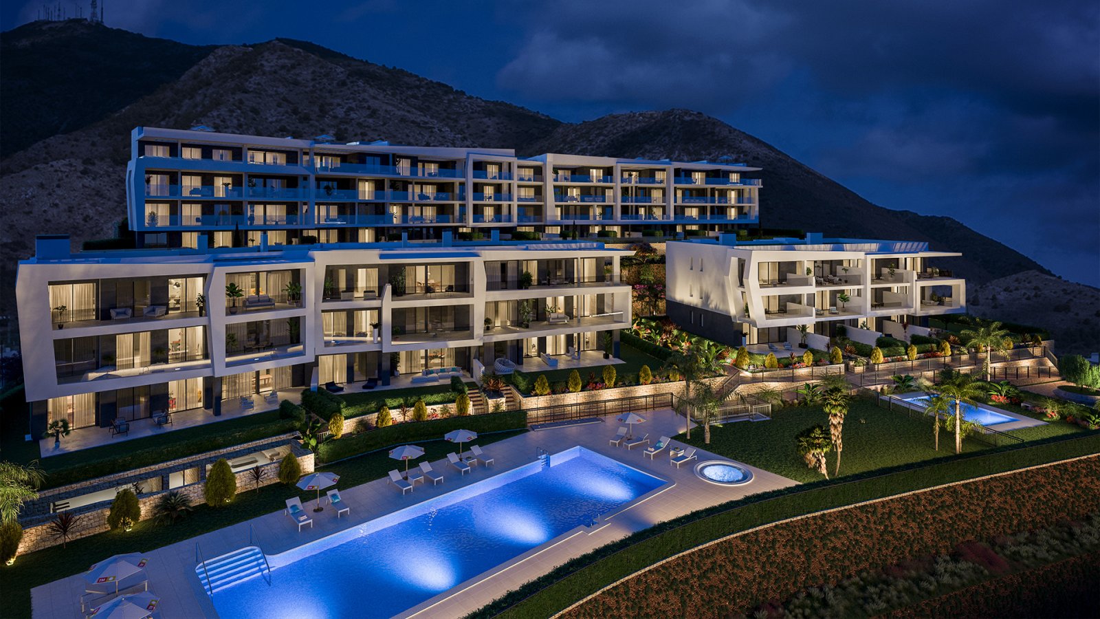 Modernes Apartment in einem Premium-Resort am Strand El Carvajal, Fuengirola, Costa del Sol