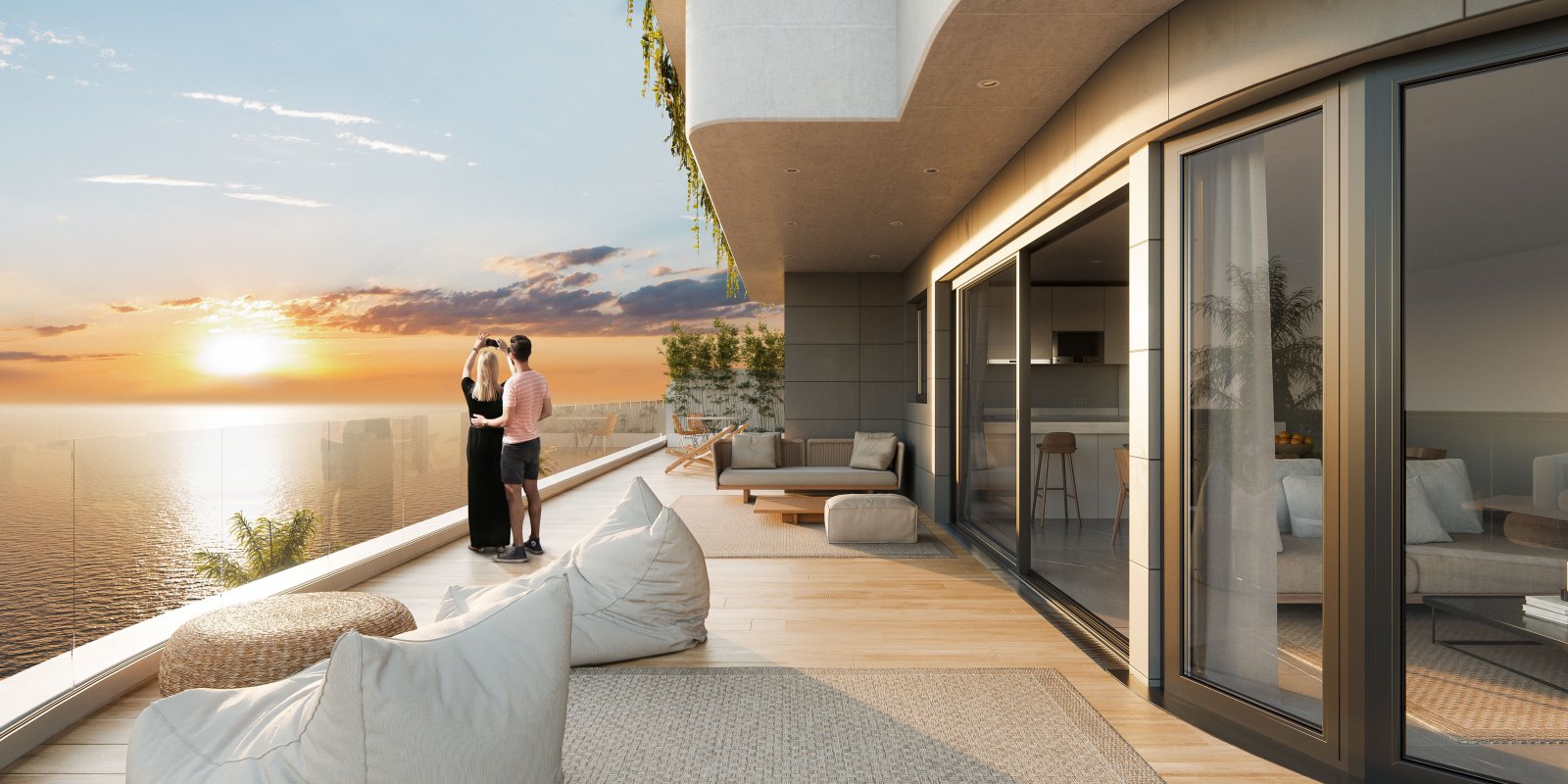 Sonnige Apartments → Erste Strandlage, Swimmingpool und Garage → Águilas