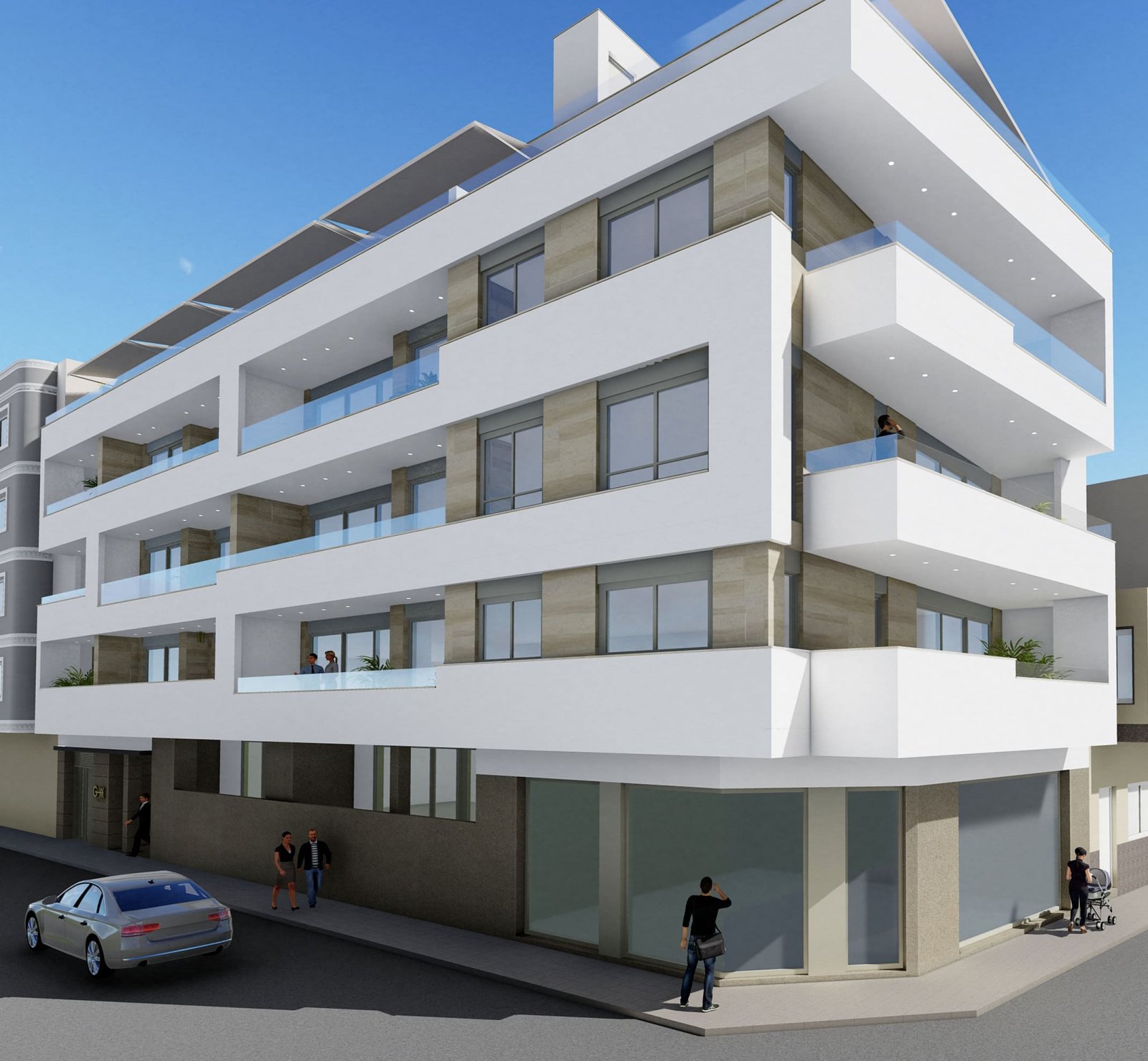 Luxury penthouse with 3 bedrooms, solarium and wellness facilities 250 m from the sea, Torrevieja, Spain