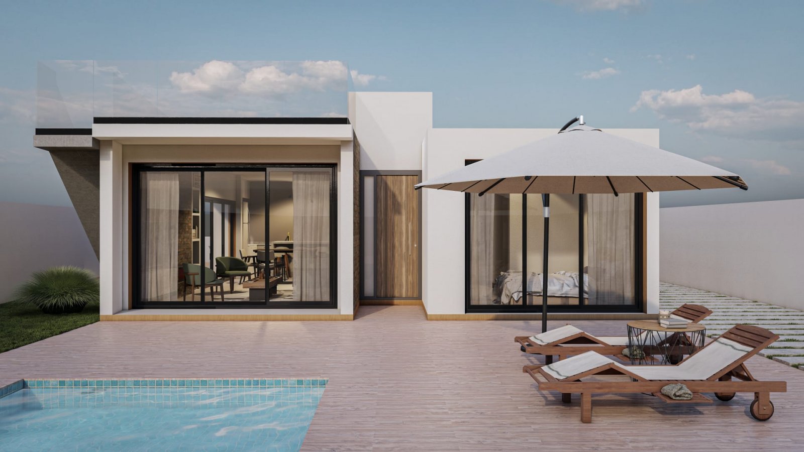 Exclusive detached chalet, private pool and garden, Las Casicas
