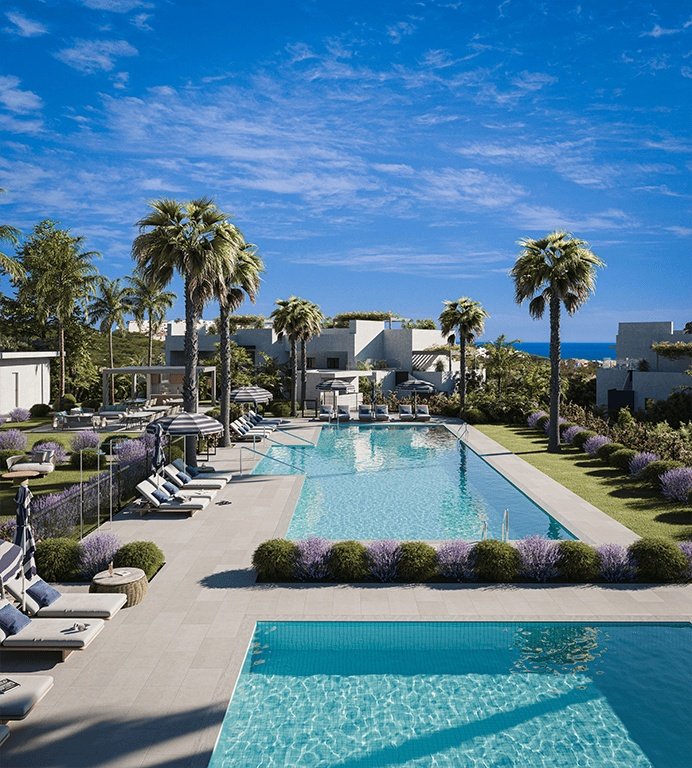 Sunny apartments, sea views 1 km from the beach, Casares Costa