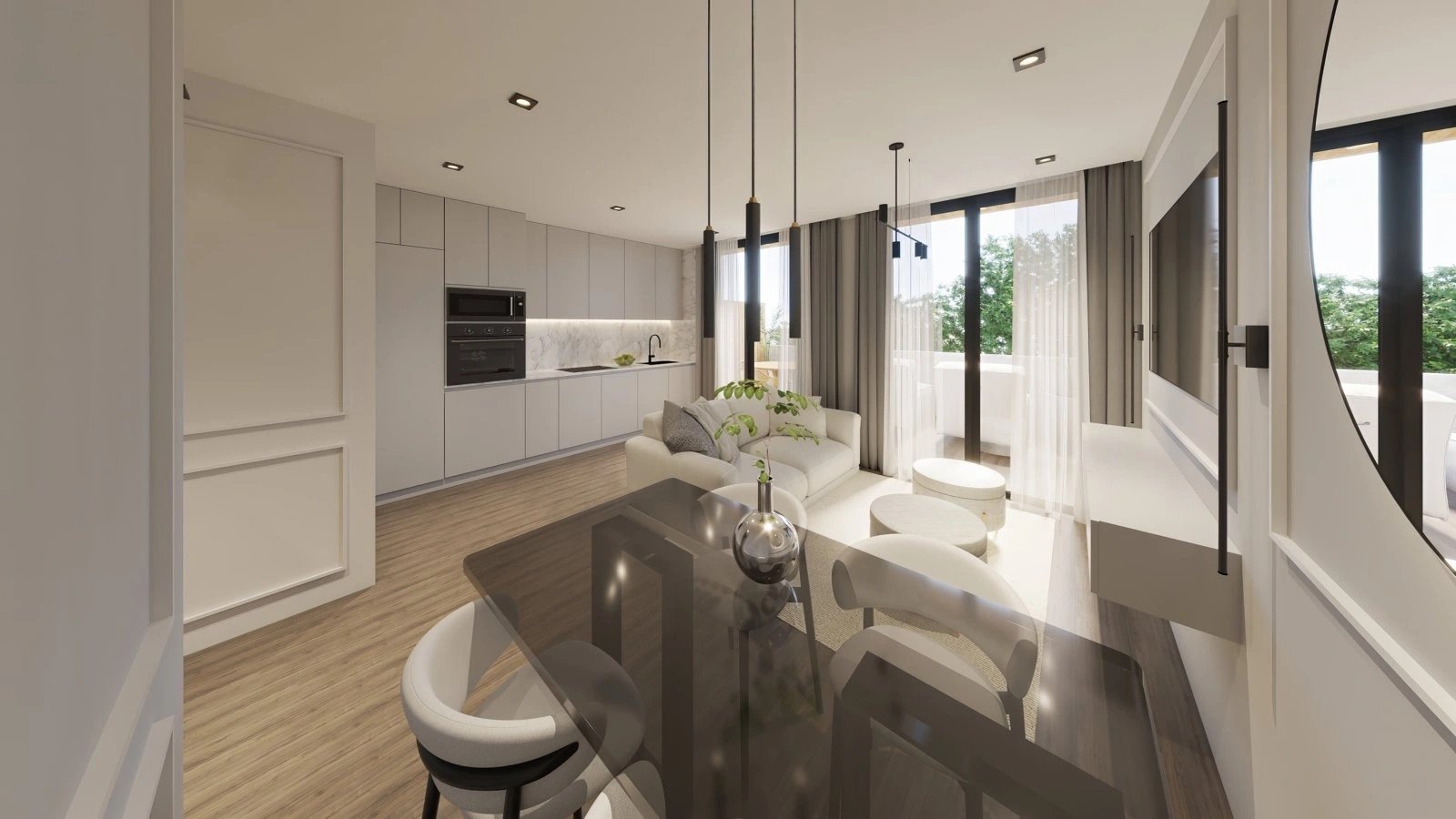 Modern apartments, 2 km from the sea and with swimming pool, Las Lagunas de Mijas