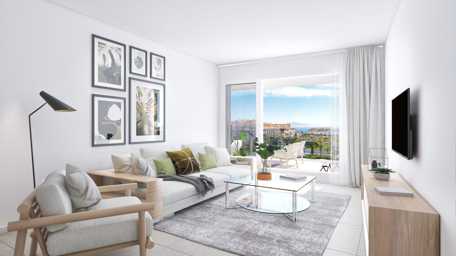 Modern apartments with sea views, 1 km from the beach, Manilva