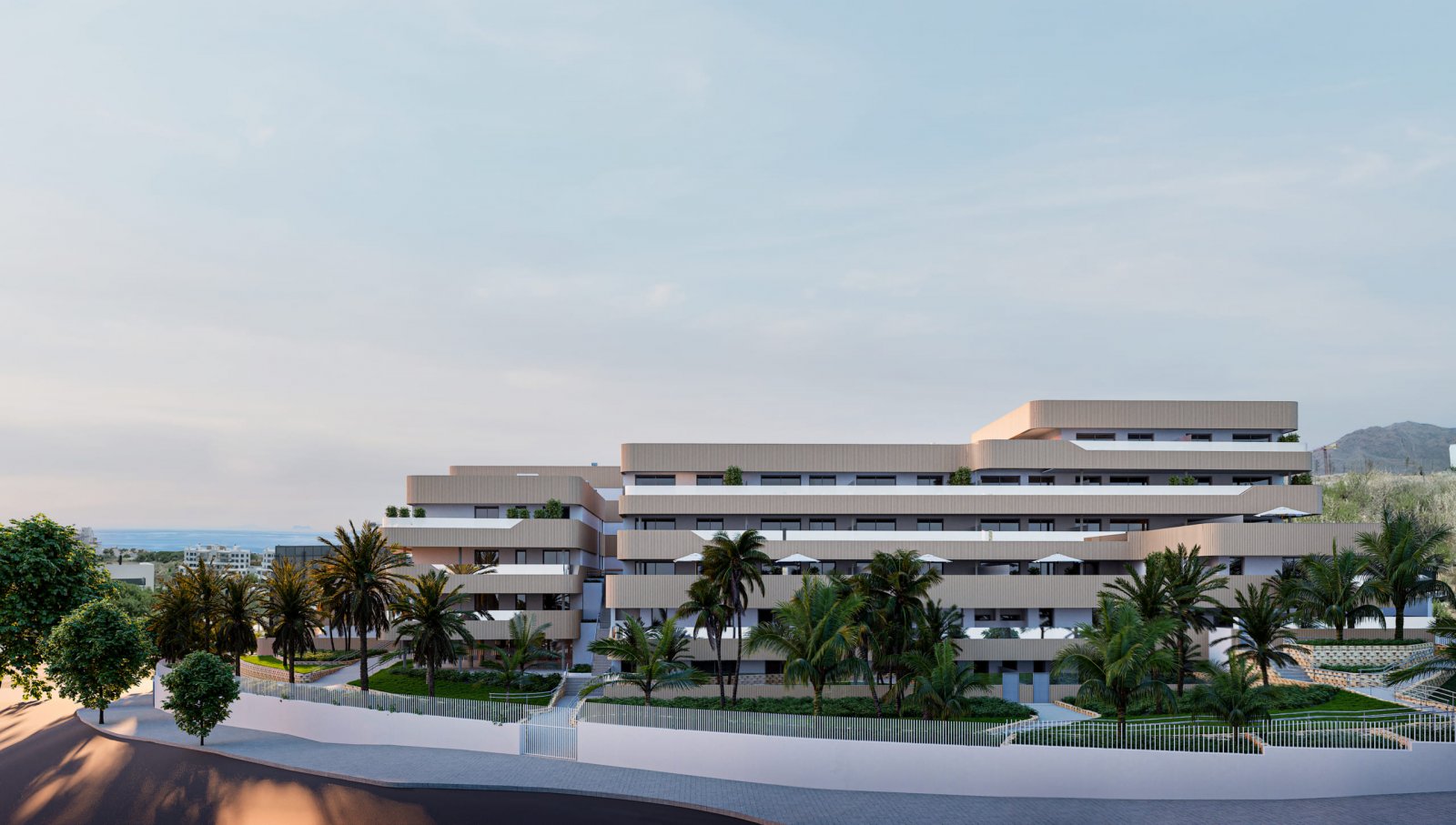 Exclusive apartments, 1 km from the sea with pool and terrace, Estepona