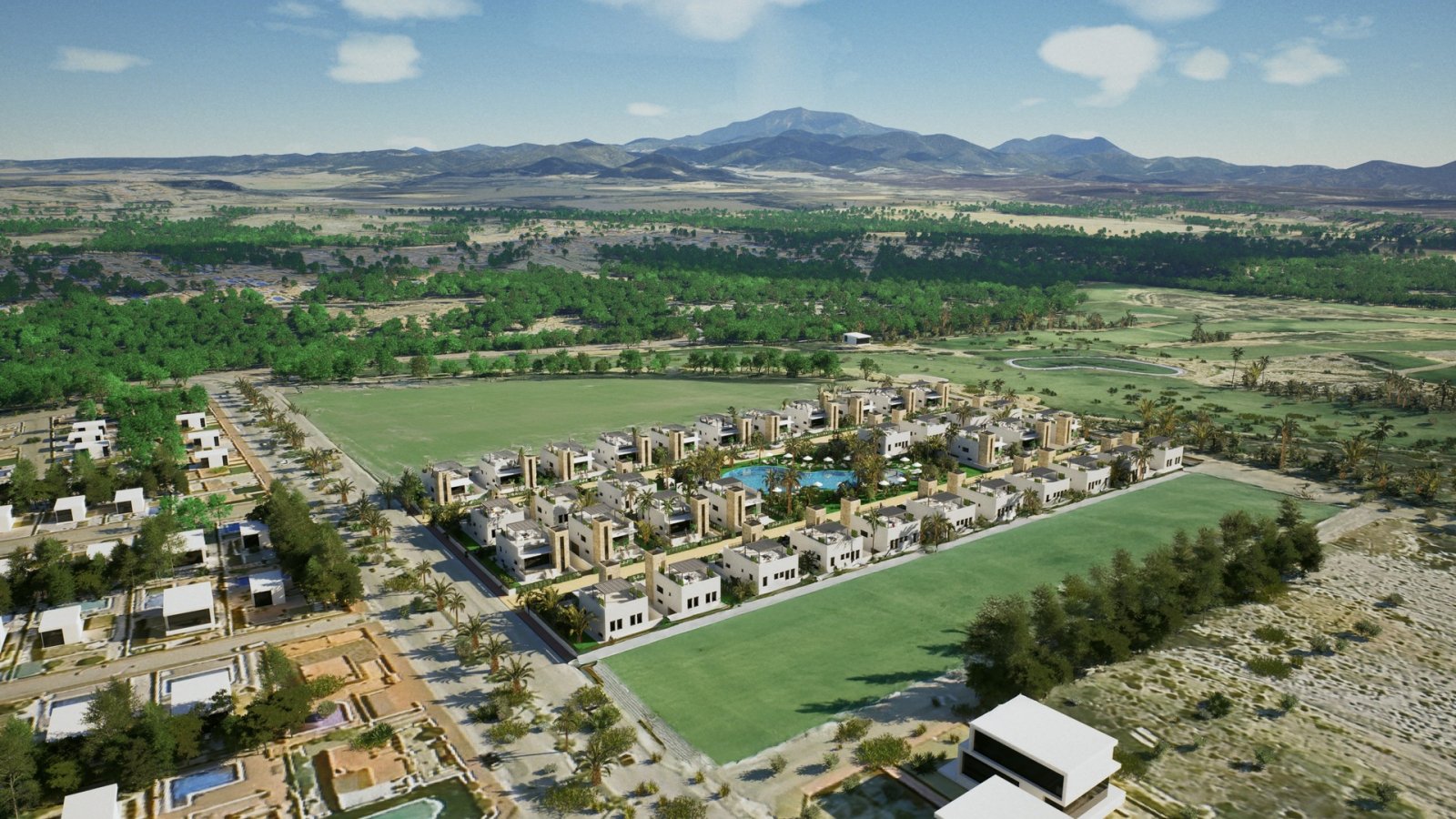 Exclusive detached houses, private gardens and swimming pool, Mazarrón