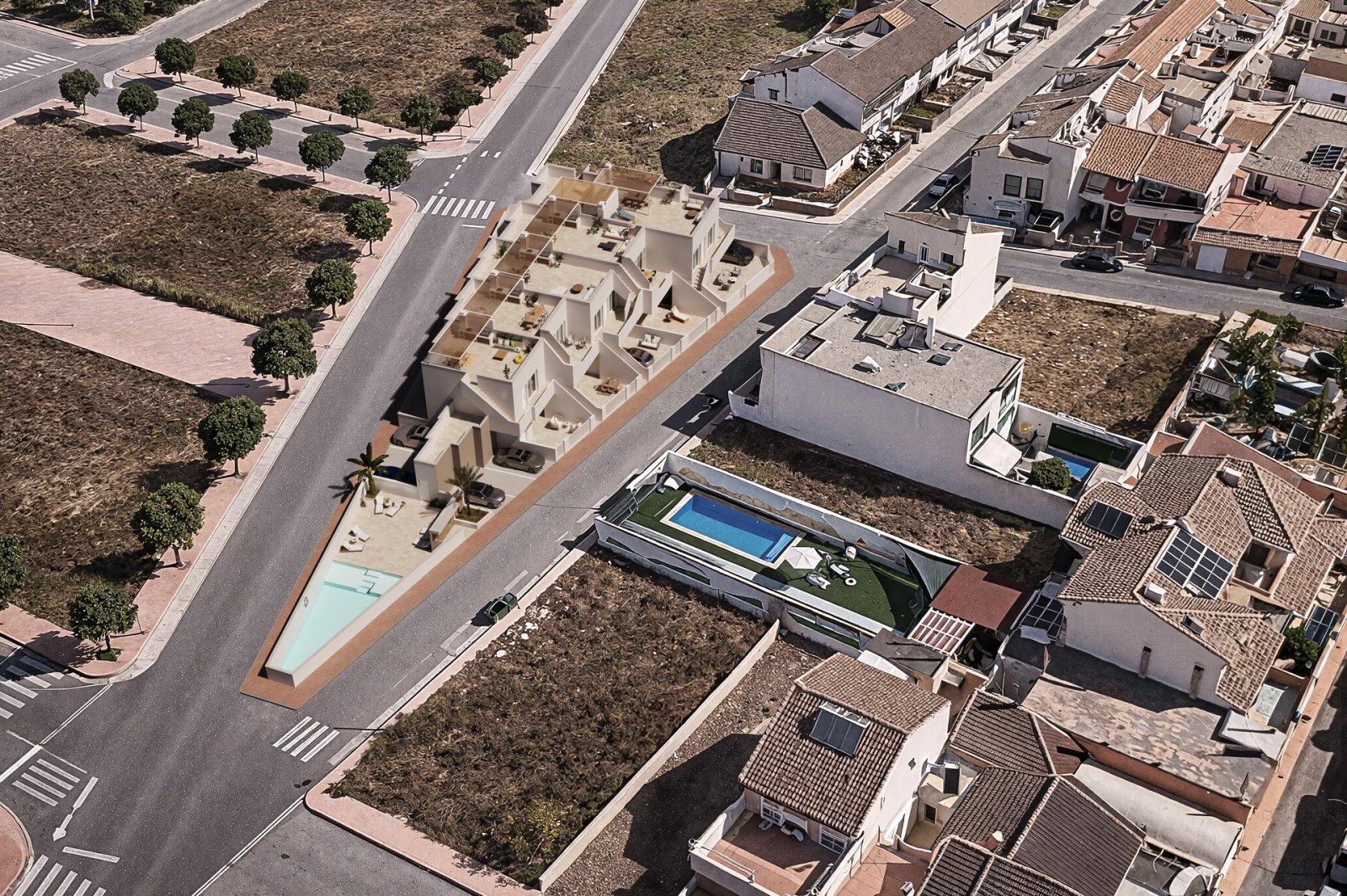 Modern bungalows by the sea 3 km, private pool, San Pedro del Pinatar