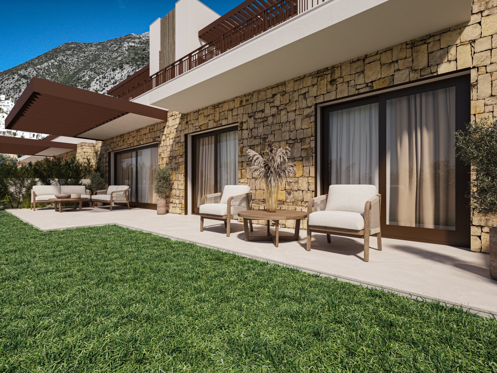 Exclusive apartment with sea views, private terrace and pool, Istán