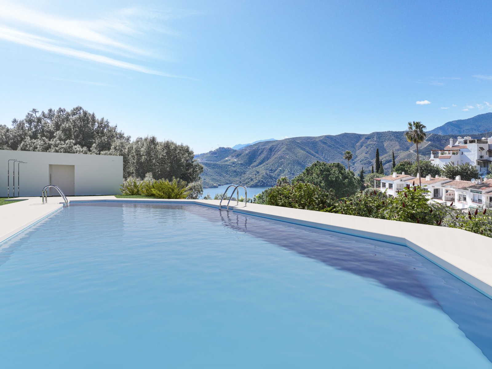 Exclusive apartment with sea views, private terrace and pool, Istán