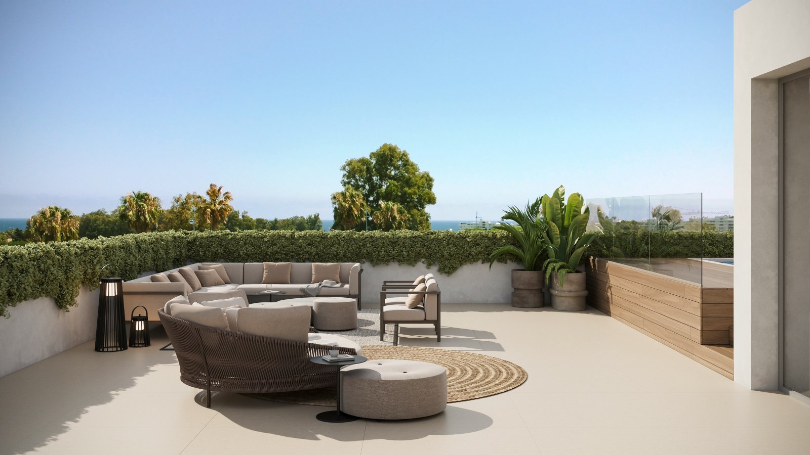 Exclusive bungalows, 300 m from the sea, Marbella