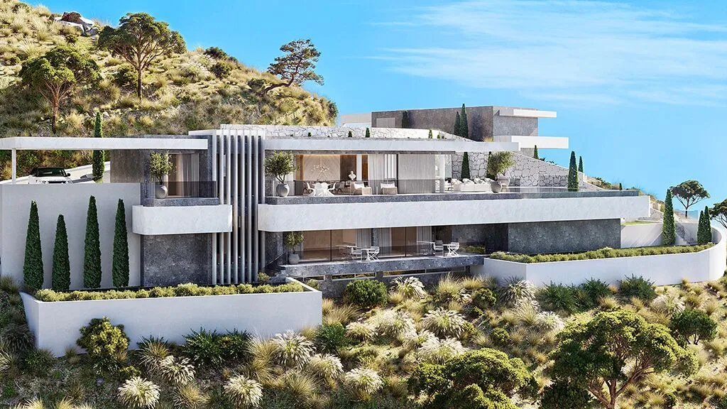 Exklusive Villen in erster Reihe mit Meerblick, Marbella