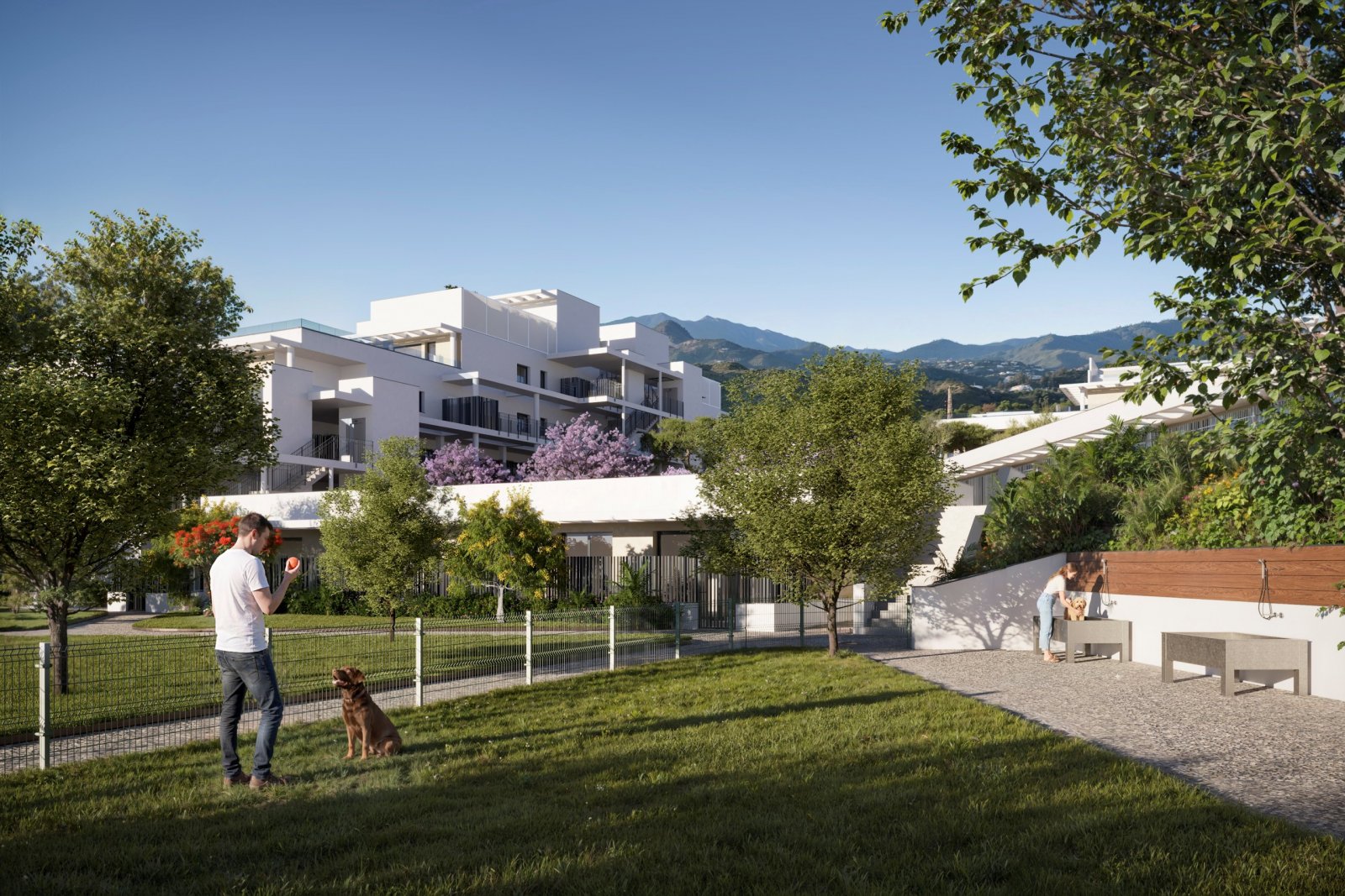 Modern apartments with sea views, 2 km from the beach, Estepona