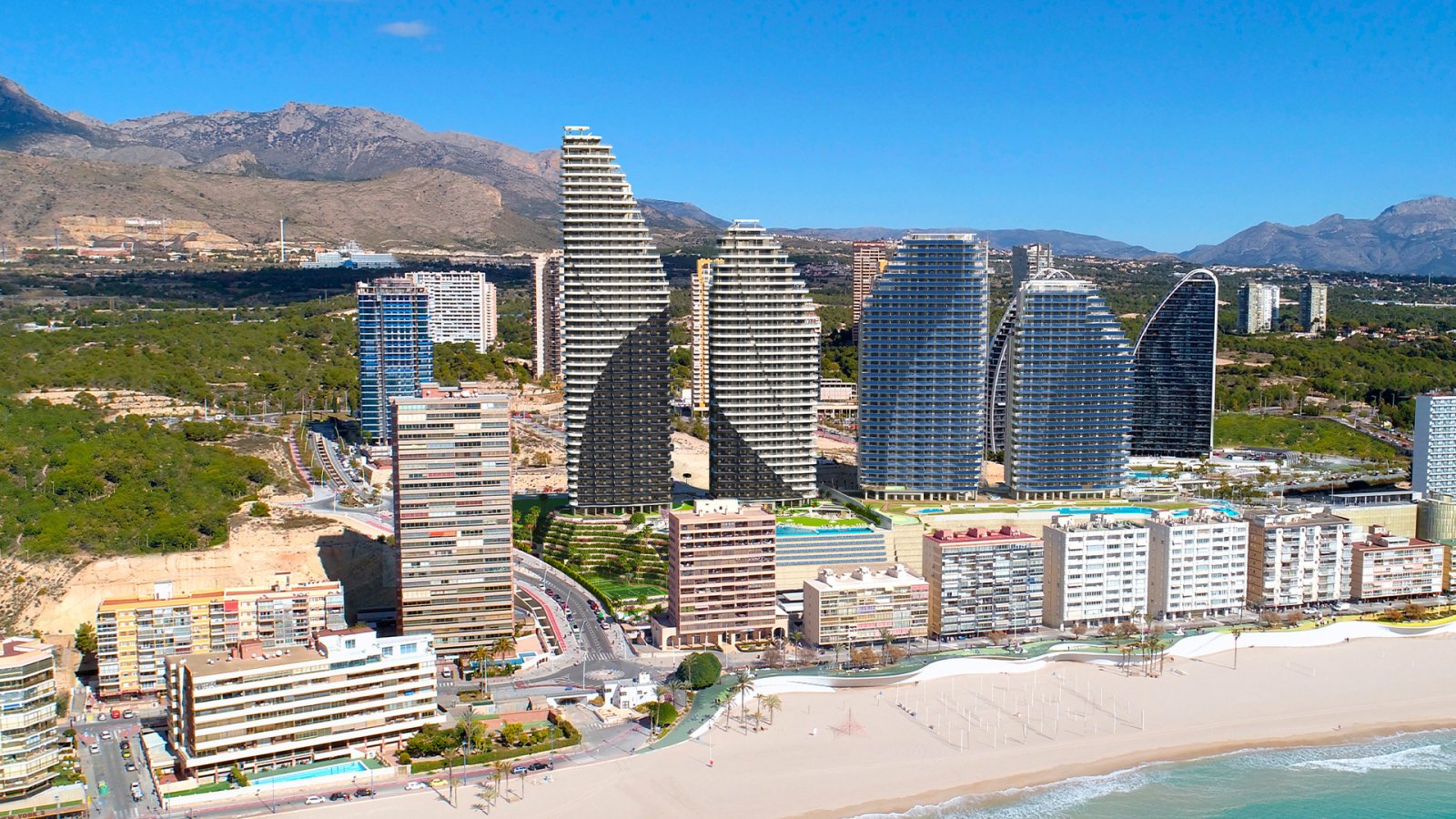 Luxuriöse Apartments direkt am Meer in Benidorm mit Panoramablick auf das Meer