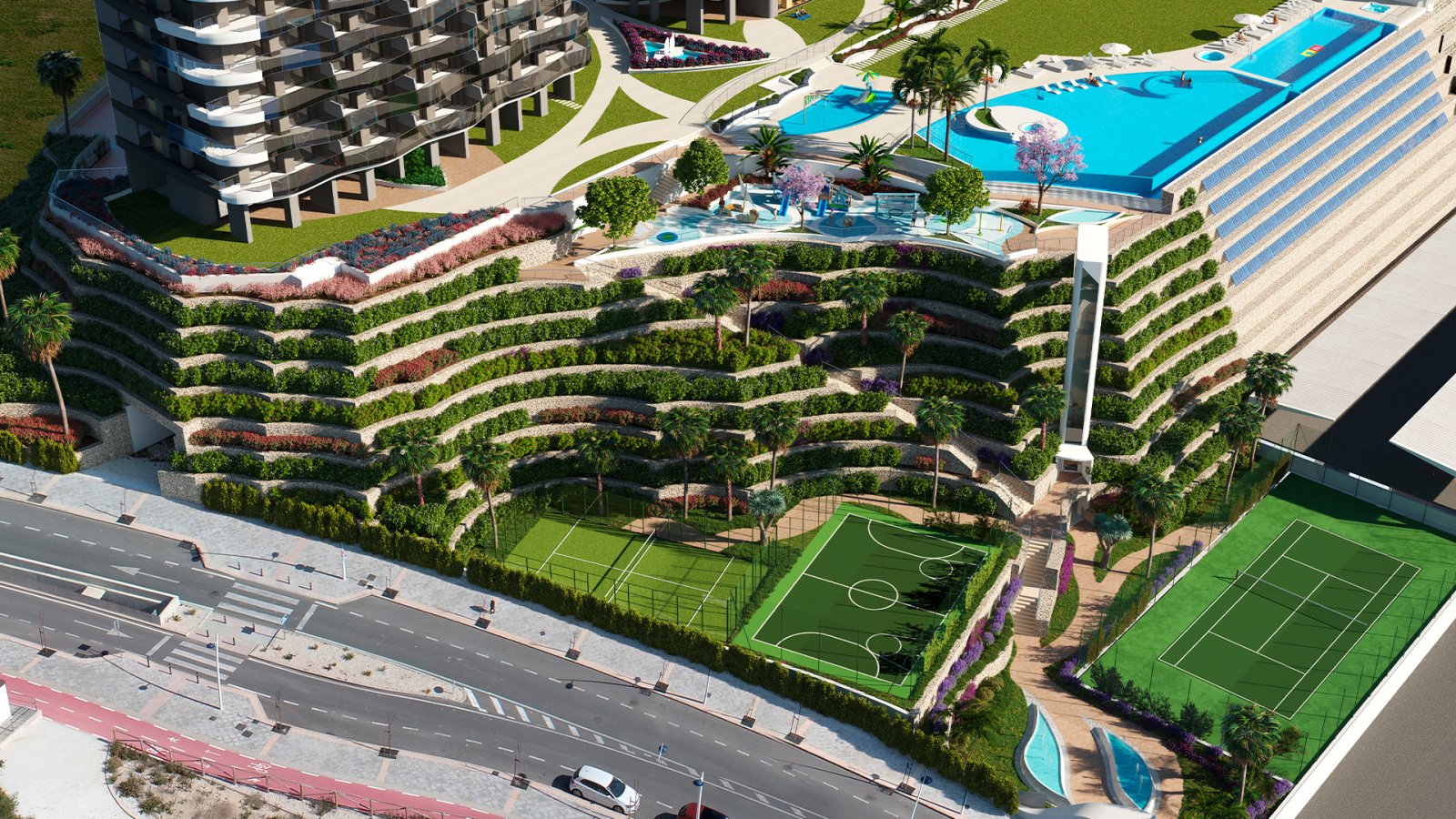 Luxuriöse Apartments direkt am Meer in Benidorm mit Panoramablick auf das Meer