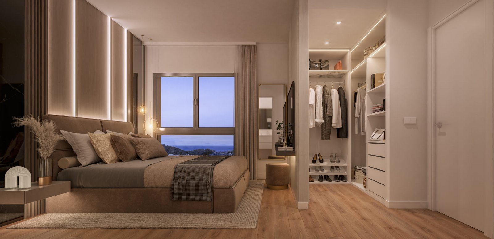 Moderne Apartments im Erdgeschoss mit Meerblick und 100 m vom Golfplatz entfernt, Casares