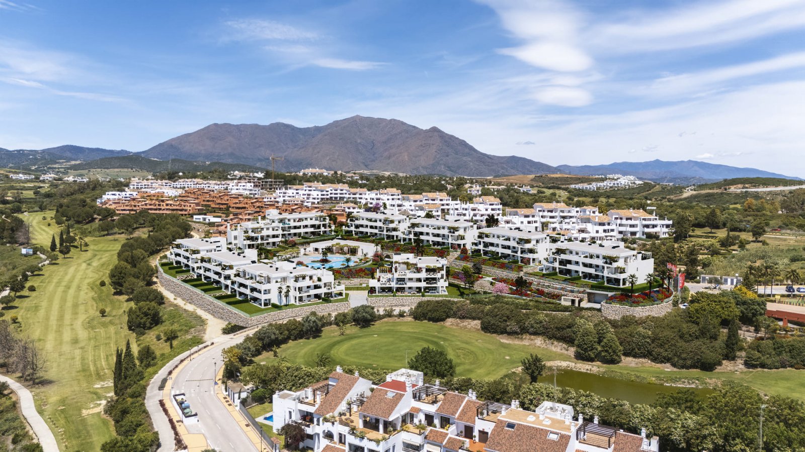 Moderne Apartments im Erdgeschoss mit Meerblick und 100 m vom Golfplatz entfernt, Casares