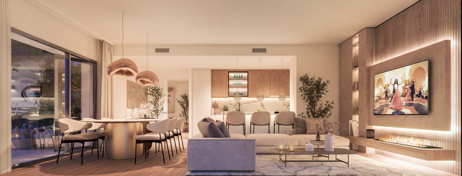 Moderne Apartments im Erdgeschoss mit Meerblick und 100 m vom Golfplatz entfernt, Casares