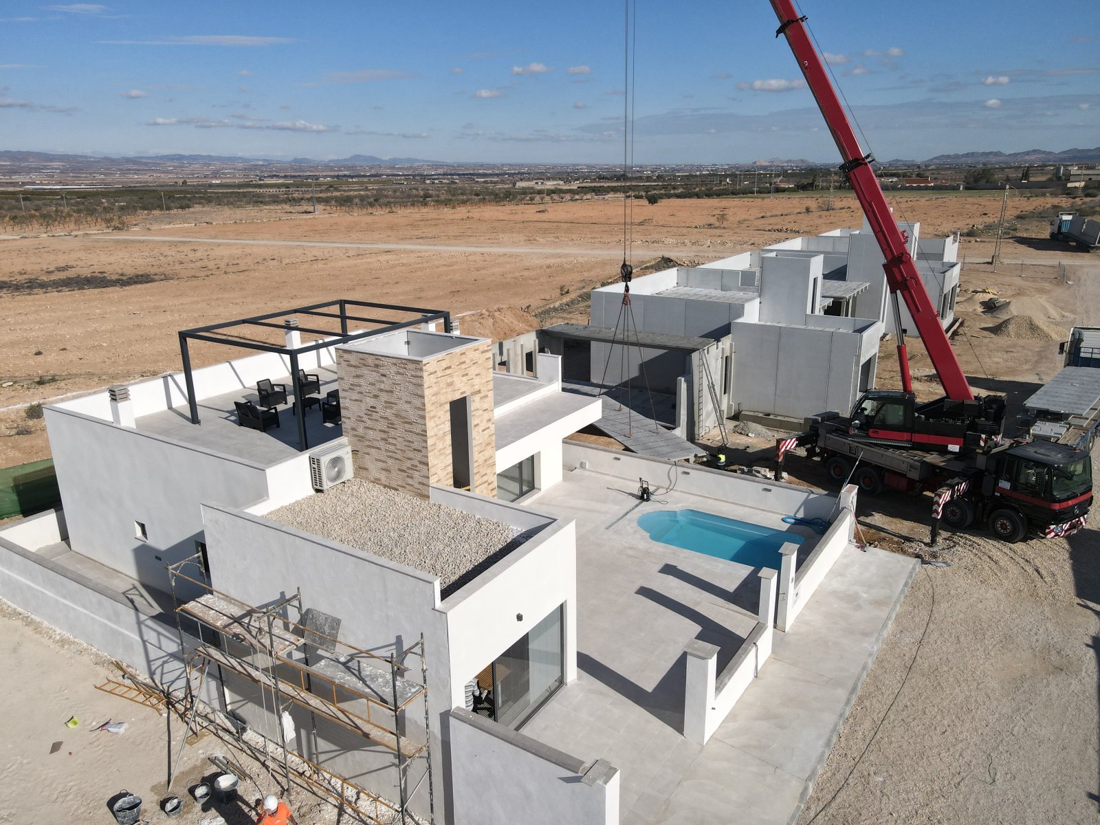 Modern family homes with private garden and pool, quiet area, Fuente Álamo