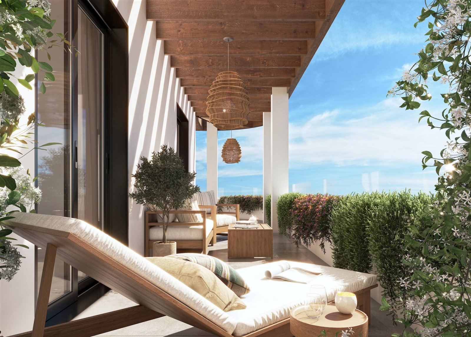Luxury apartments with terrace, 2 km from the sea, Las Lagunas de Mijas