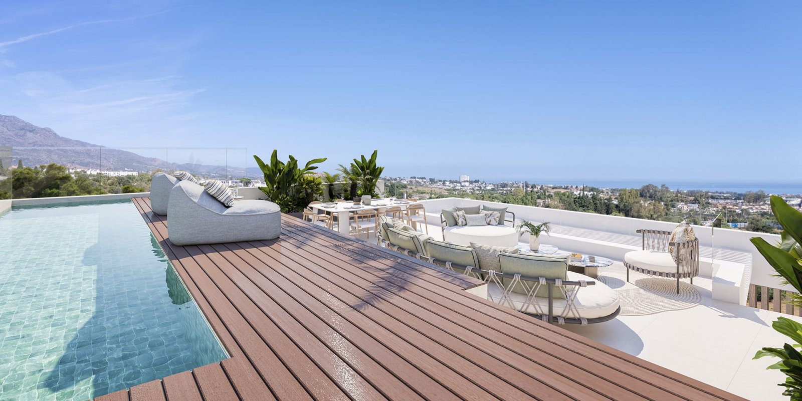 Exclusive apartments, sea views and private terraces, Marbella