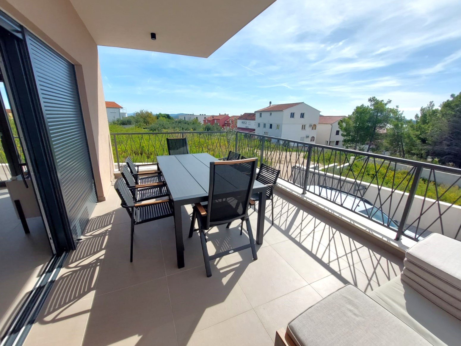 Luxury semi-detached house with swimming pool and panoramic sea view Vodice