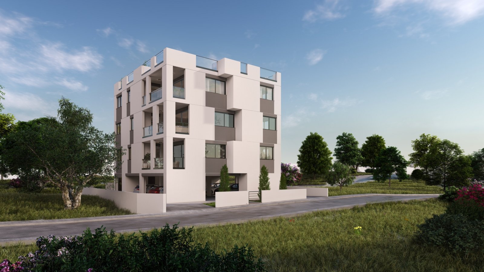 Pafos: Spacious apartment with covered veranda and top location in Paphos 