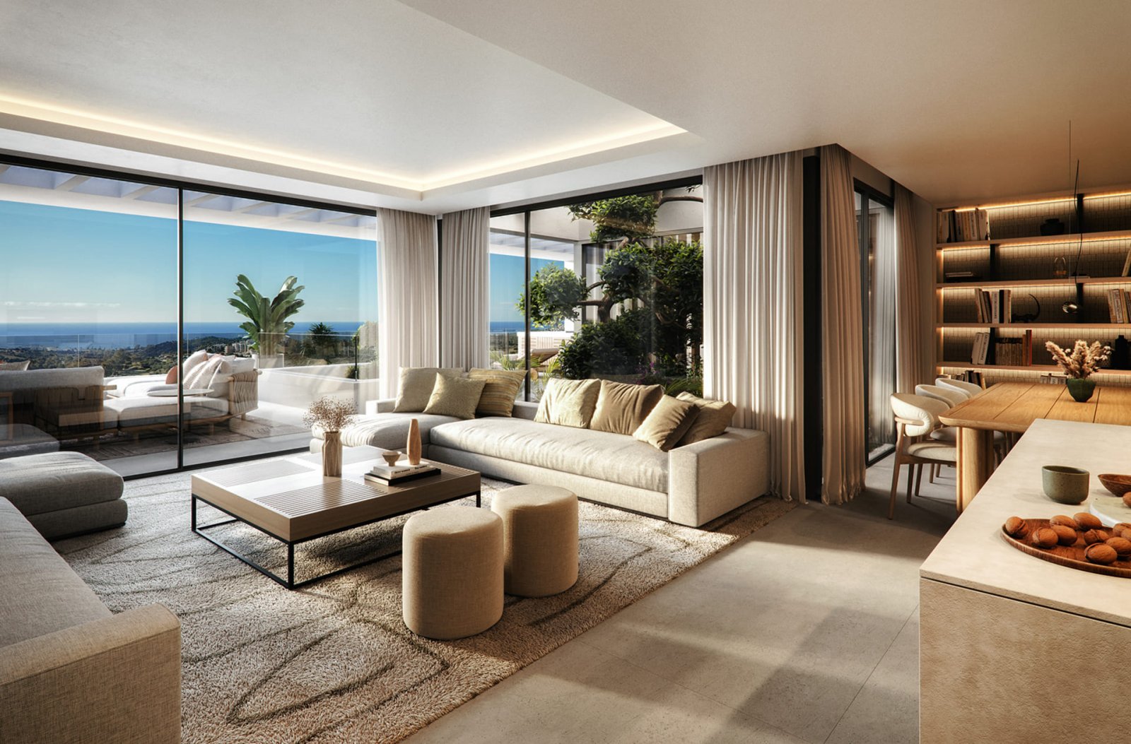 Luxury apartments with sea views, Buenas Noches, Estepona
