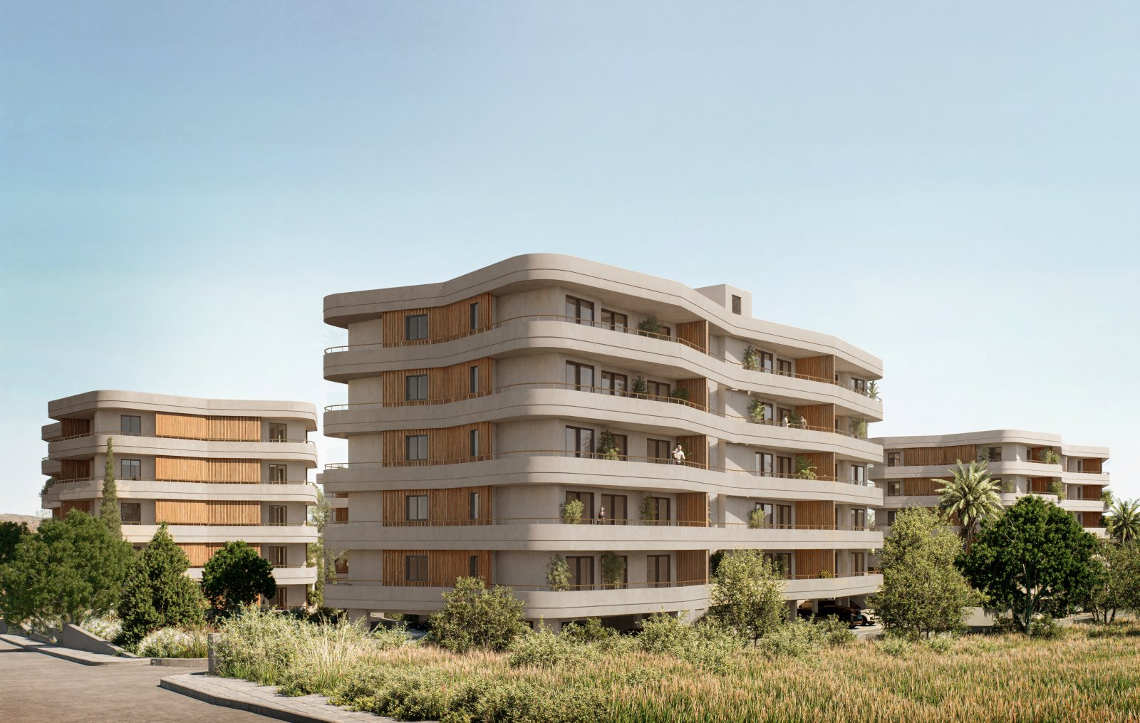 Modern three-room apartment → spacious verandas and sea view → Limassol