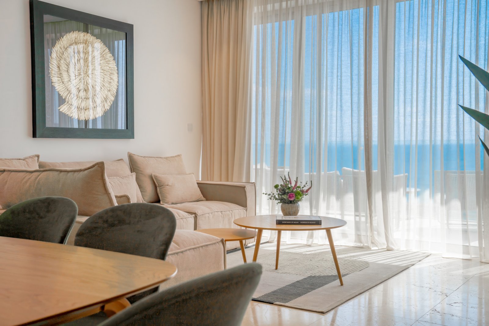 Luxury apartment 3+1 with a spacious terrace near the sea