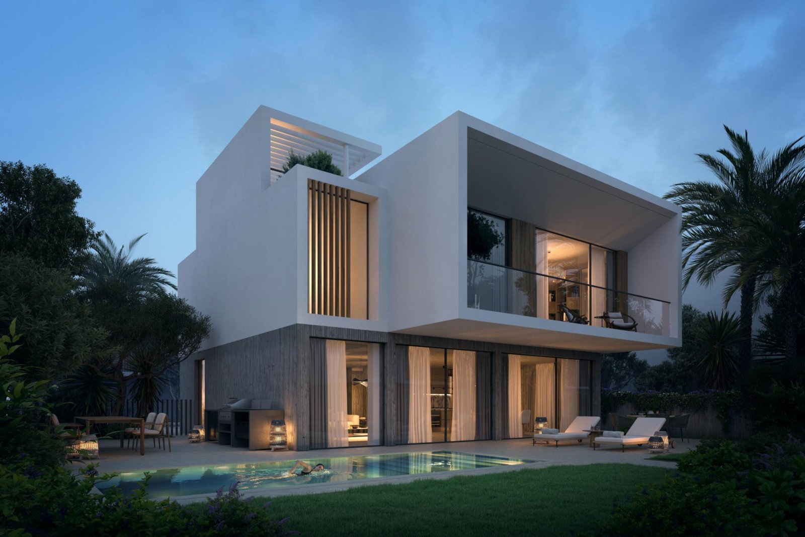 Luxuriöse Drei-Zimmer-Wohnung direkt am Meer in Paphos