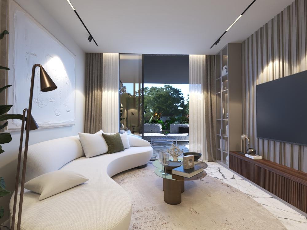 Stylish two-bedroom apartment with private roof garden in Larnaca