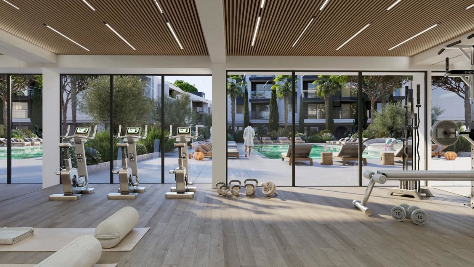 Luxury three-bedroom apartment, next to the golf course, Limassol