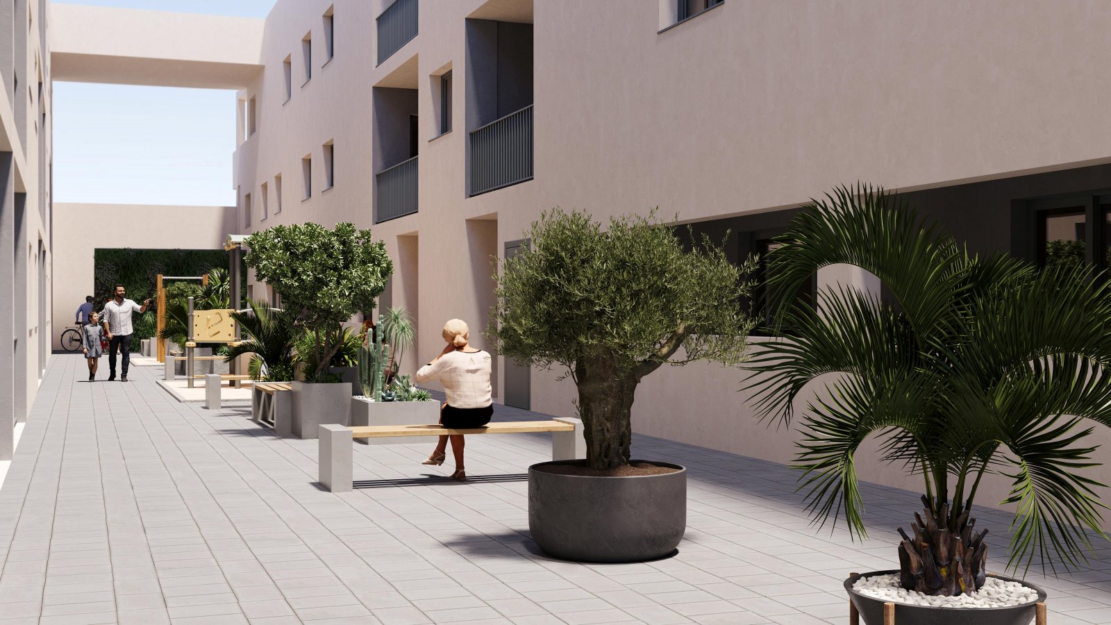 Modern apartment with garden, swimming pool, San Miguel de Salinas