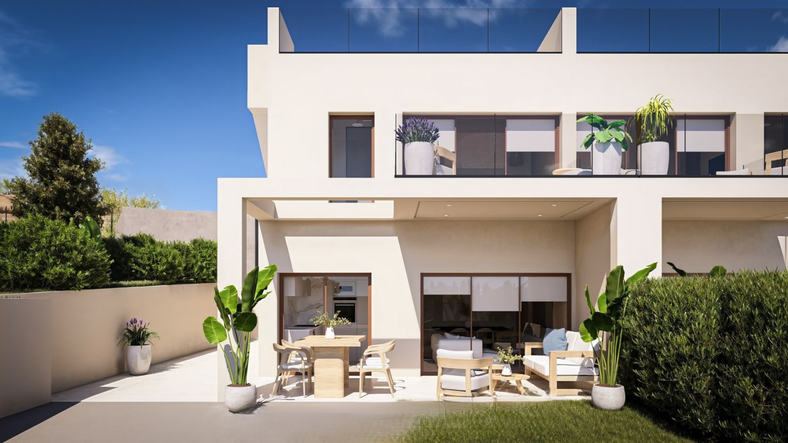 Elegant house with terrace near the airport, Corvera