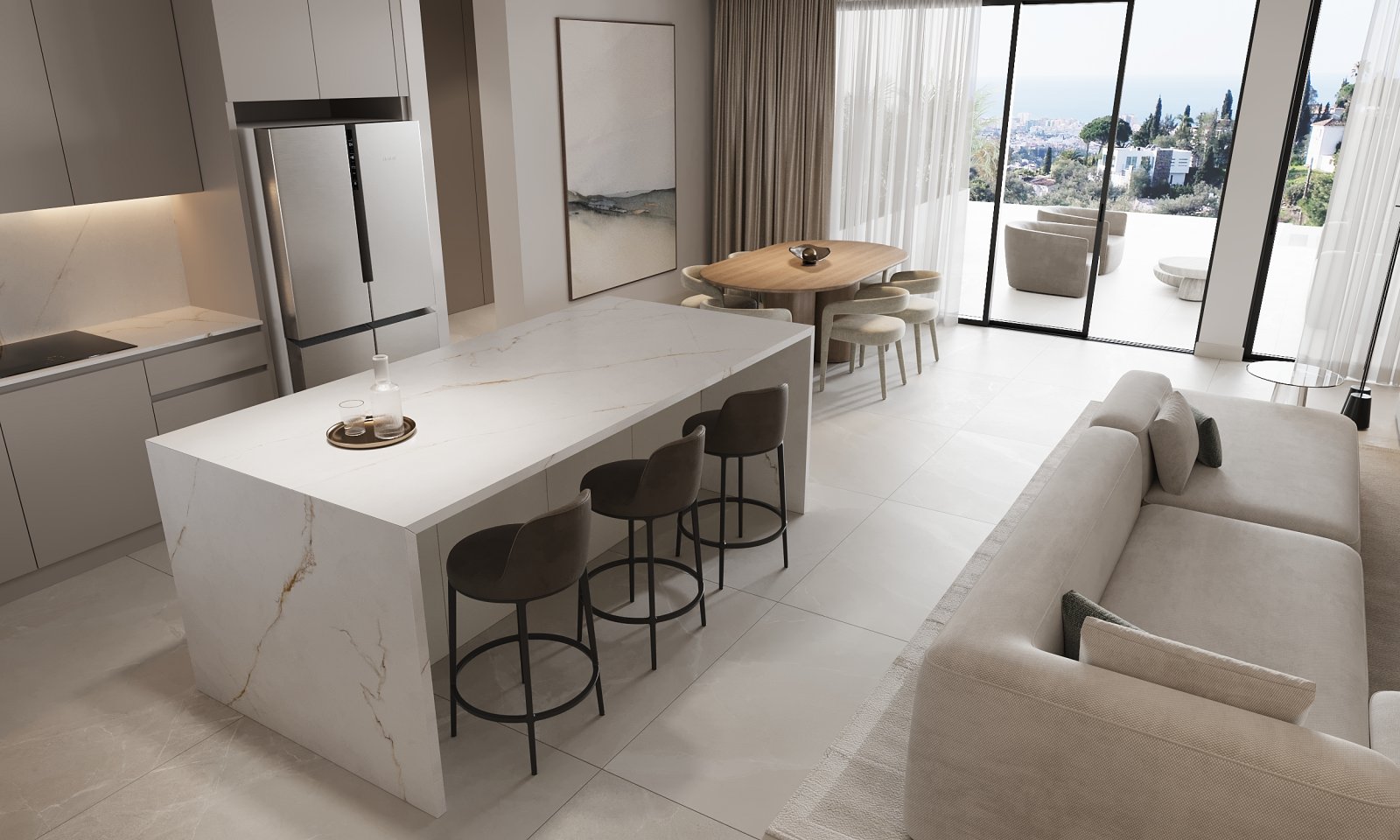 Modern apartments with sea views, Estepona