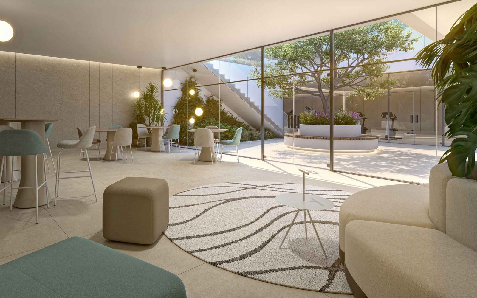 Exclusive apartments by the sea, communal garden, Estepona