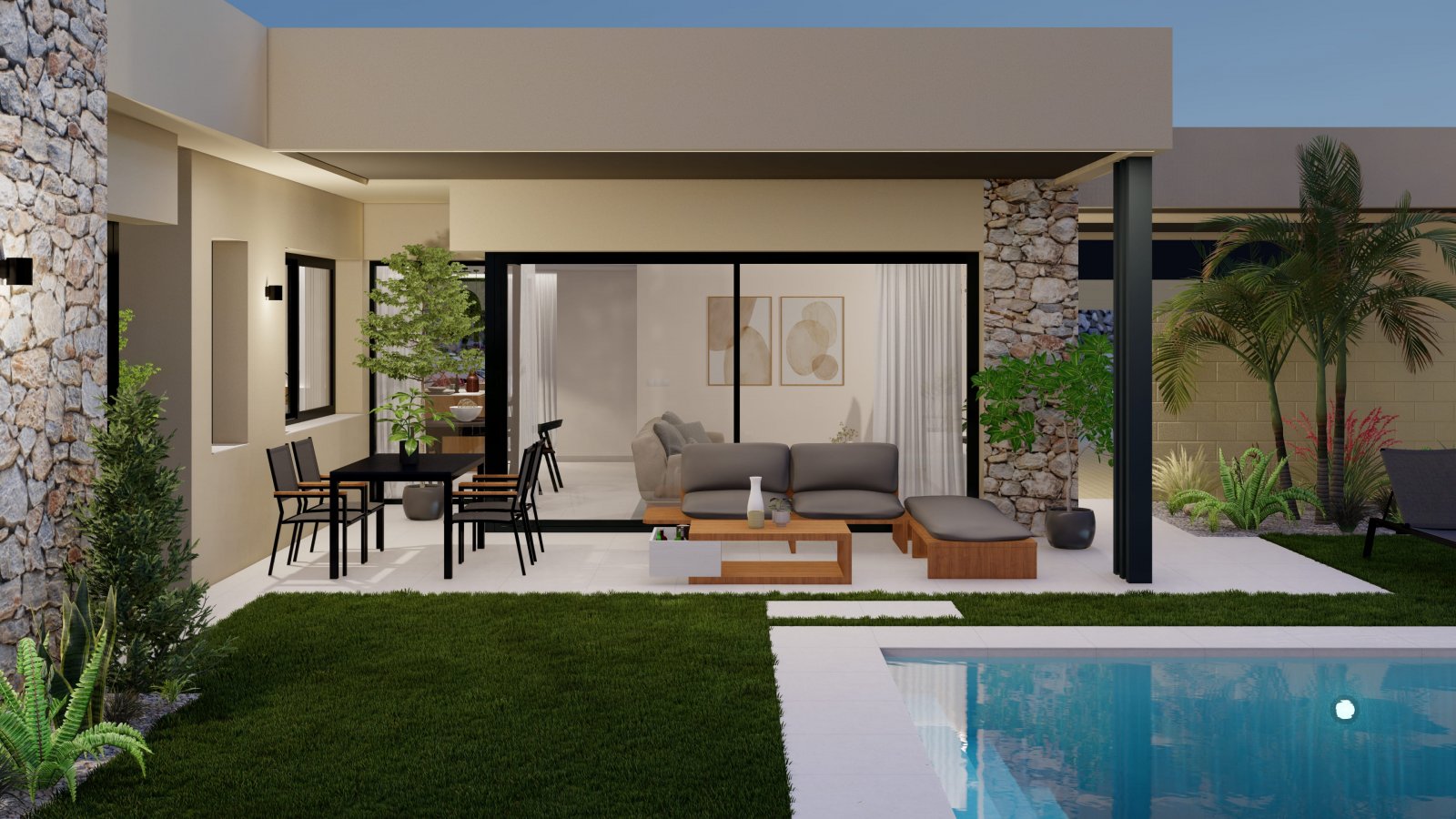 Exclusive houses with pool near golf, Murcia