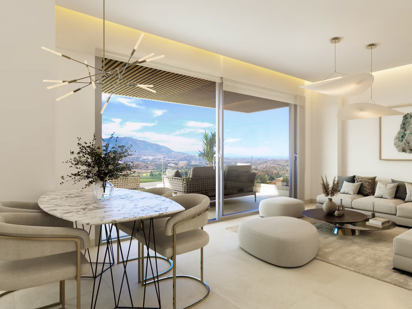 Elegante Apartments mit Meerblick, in der Nähe des Flughafens, Mijas