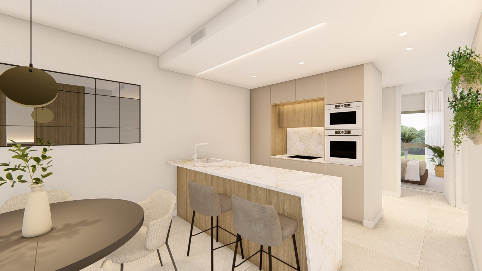 Modern apartments by the sea, golf and beach, Los Alcázares