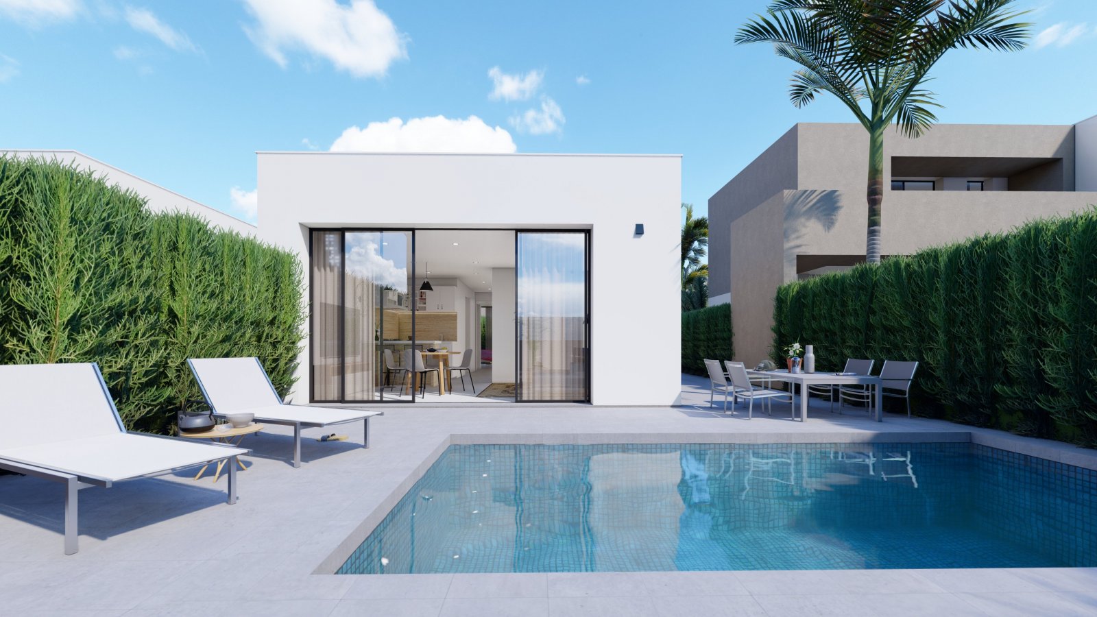 Modern house by the sea, private pool, Murcia
