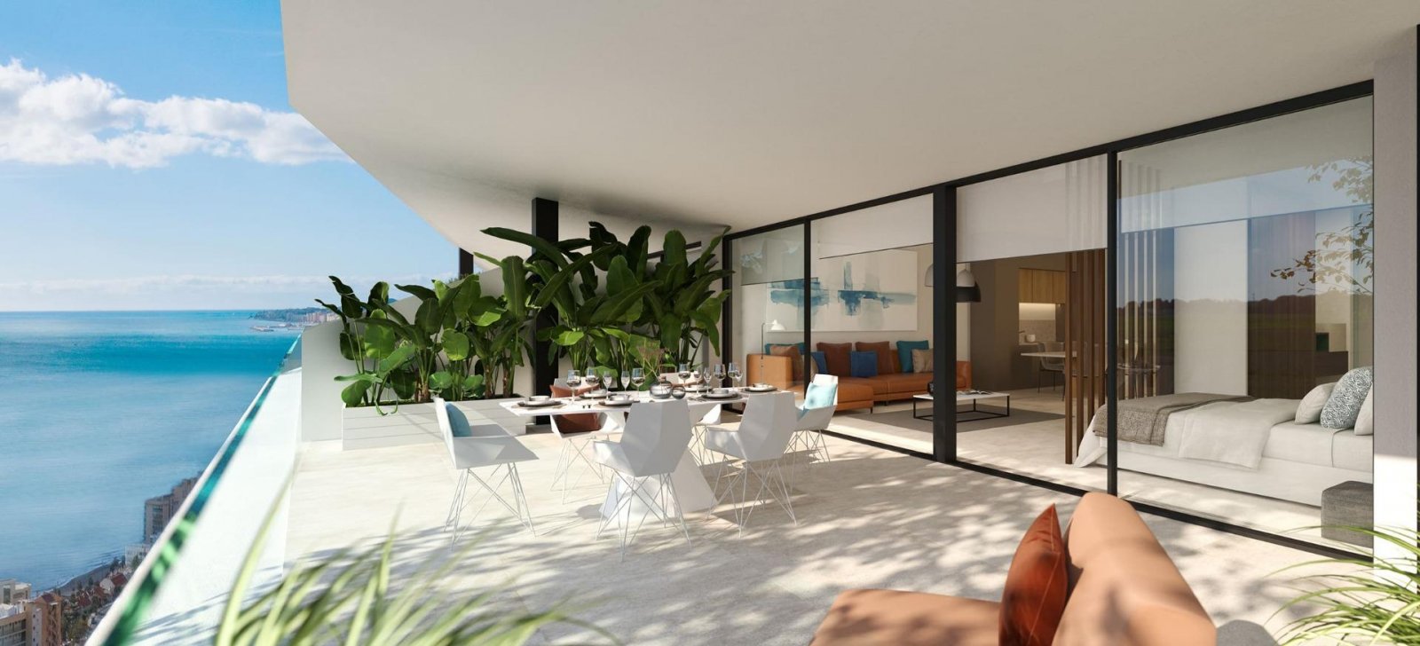 Exklusive Ferienwohnung am Meer, Strand 350 m entfernt, Fuengirola