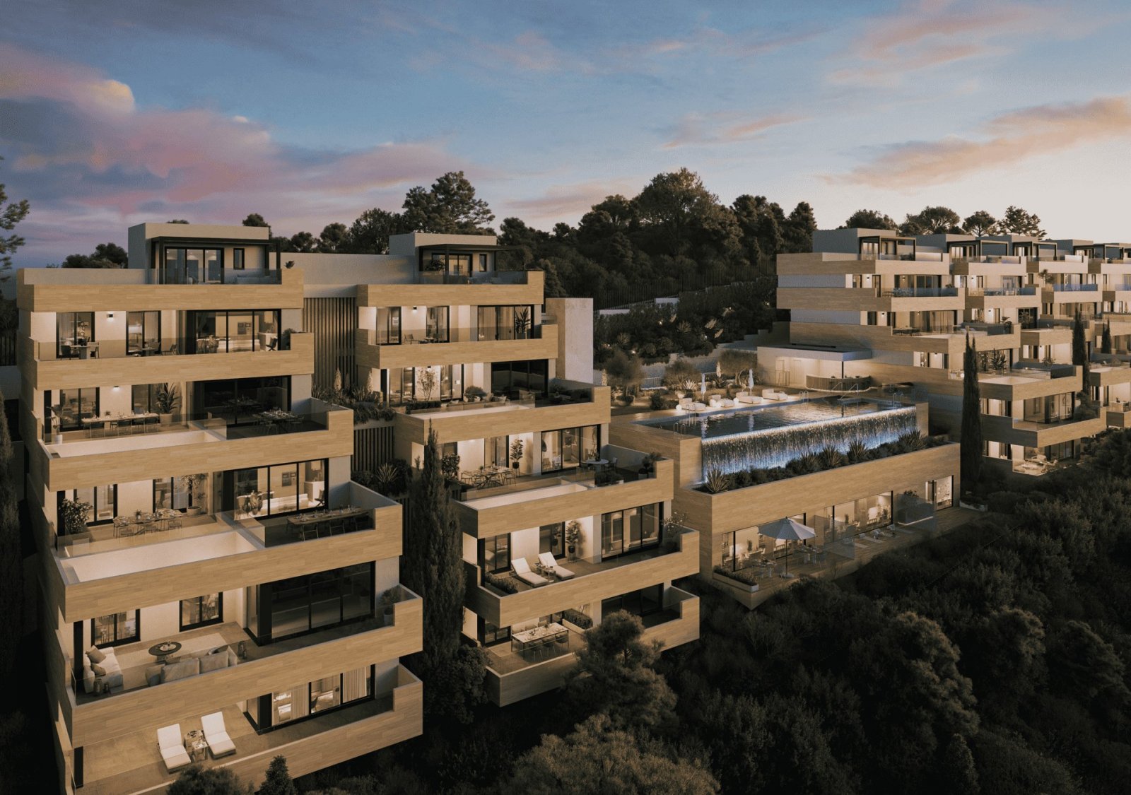 Exclusive apartments by the pool, modern complex, Málaga
