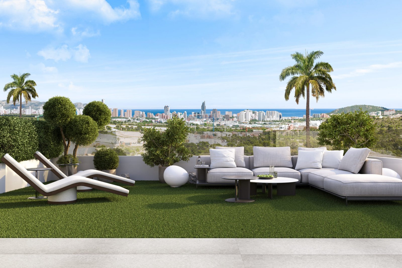 Modernes Apartment am Meer, exklusive Aussicht, Finestrat