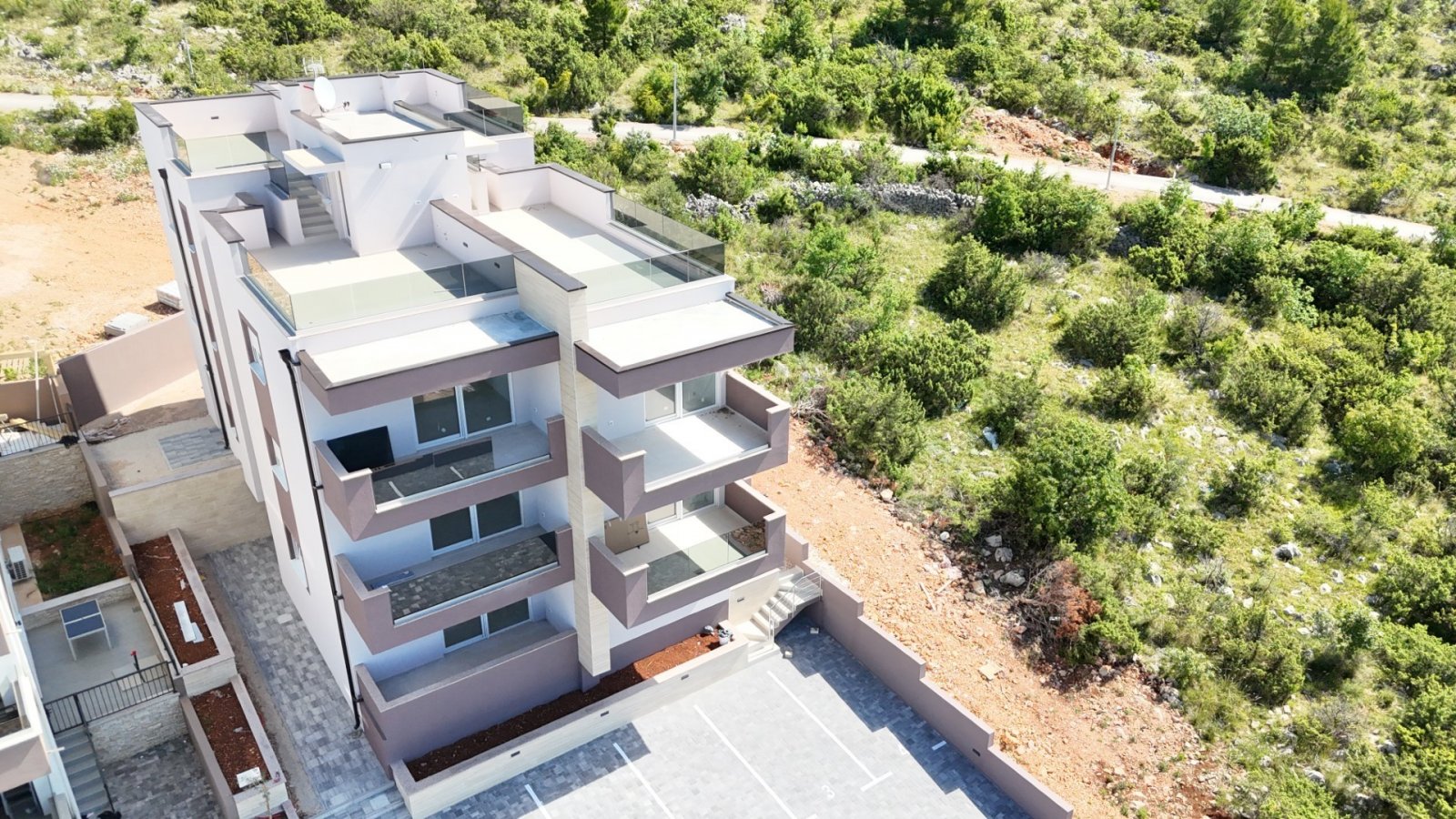 Modernes Apartment mit privatem Garten und Meerblick, Seline, Starigrad, Kroatien